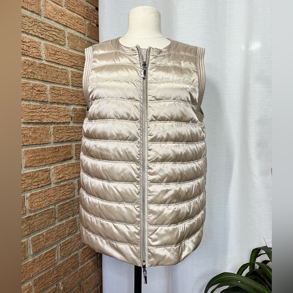 Lafayette 148 New York Conlon Reversible Puffer DOWN filled Vest - Retail $448 - Picture 2 of 15